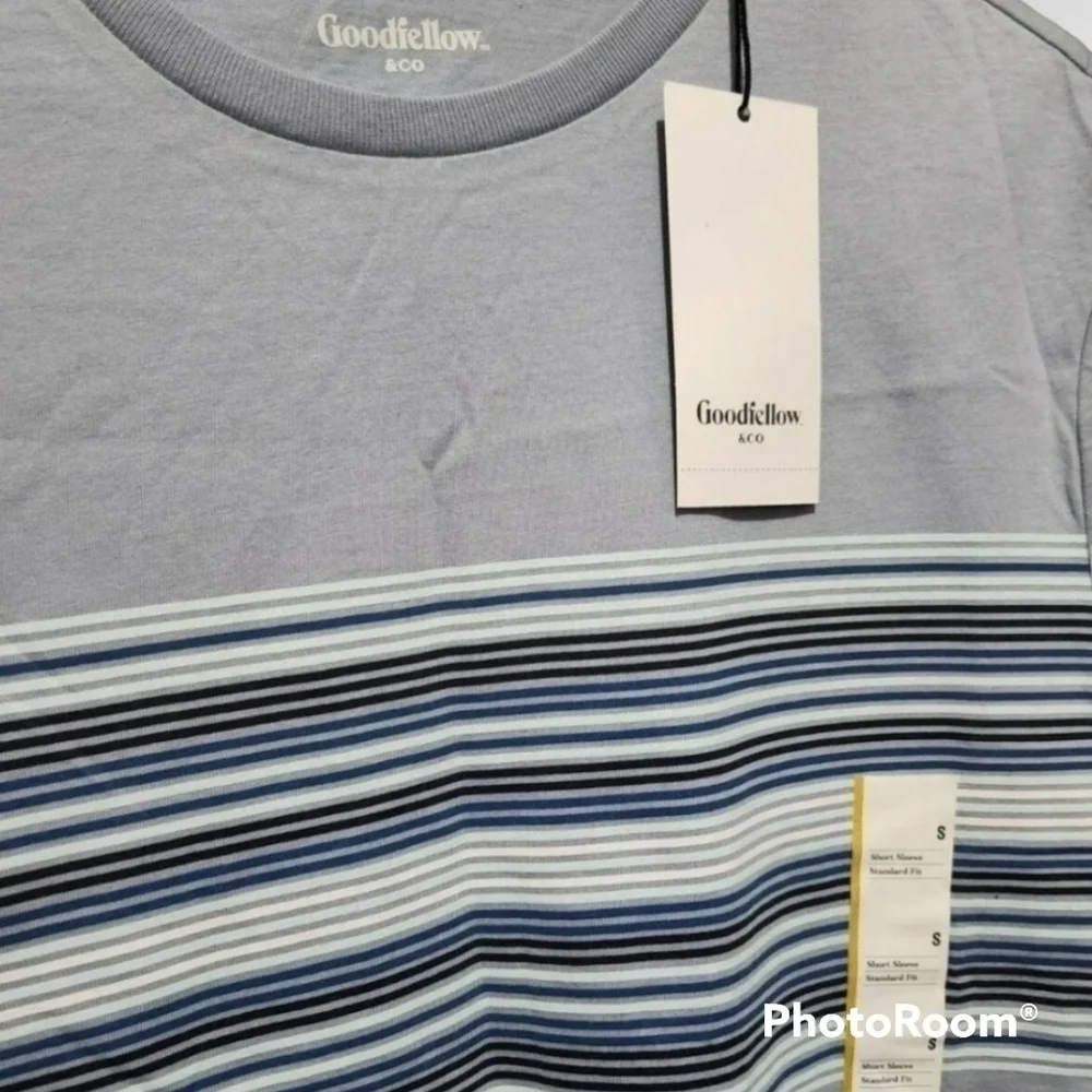 Goodfellow & Co - Men's Tee Small, Light Blue NWT - Picture 2 of 5